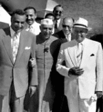 NAM leaders Jawaharlal Nehru, Anwar Sadat of Egypt and Marshal Tito of Ugoslavia.